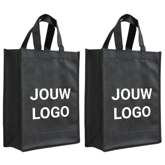 Shopper Druck Schwarz Non woven 24x10x30cm - Express