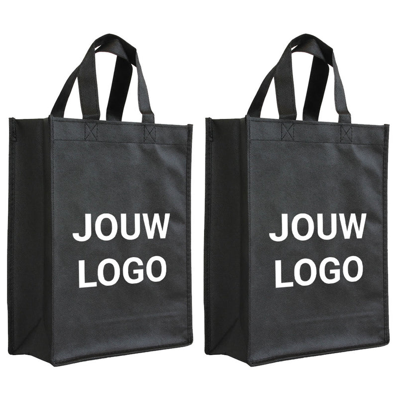 Shopper Druck Schwarz Non woven 24x10x30cm - Express