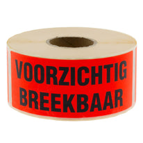500x Etikett 'Voorzichtig/Breekbaar'