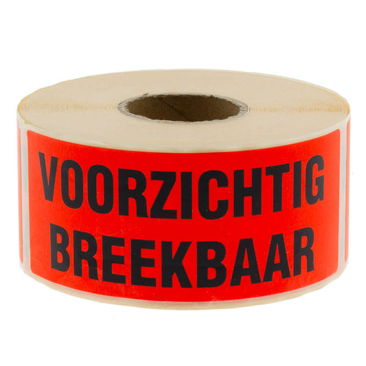 500x Etikett 'Voorzichtig/Breekbaar'