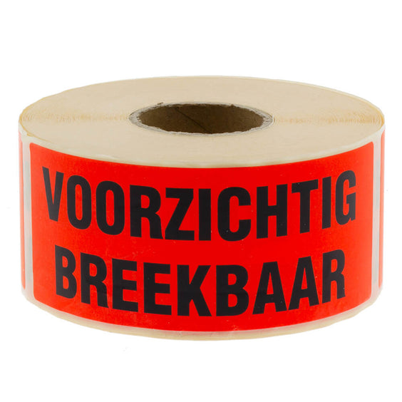 500x Etikett 'Voorzichtig/Breekbaar'
