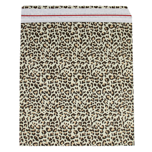 50x Papier-Versandtasche Leopard L
