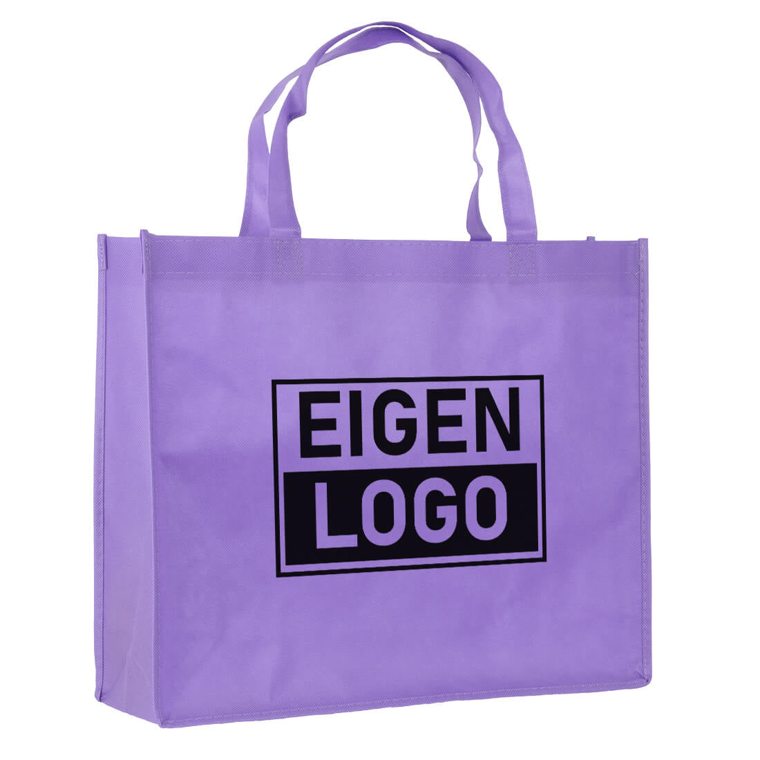 Shopper bedrucken lassen Lila Non Woven 42x12x35cm