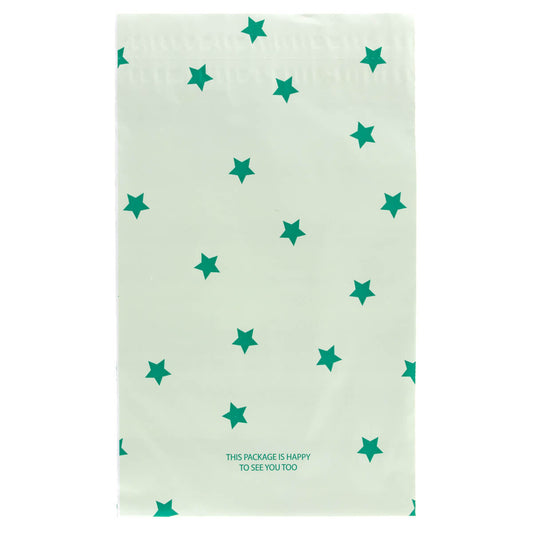 100x Versandtaschen Stars Small Rückgabeverschluss