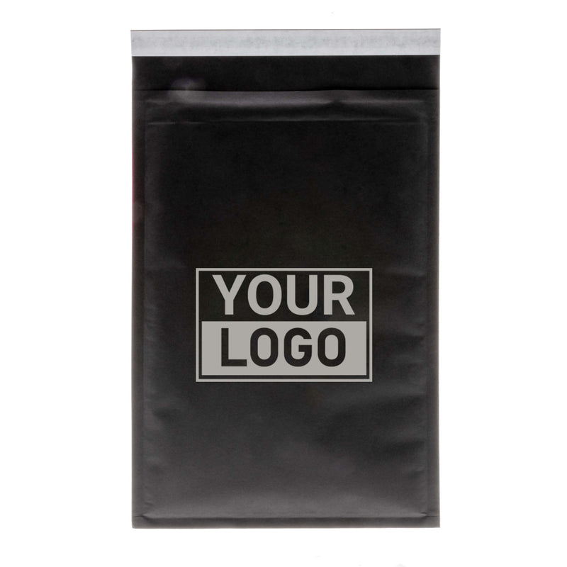 Schwarze Luftpolstertasche C bedrucken
