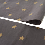 Seidenpapier 35x50cm Black Stars Gold