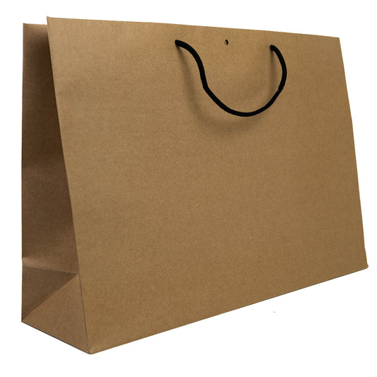 10x Geschenktüten Braun Extra groß
