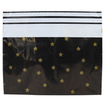 100x Versandtaschen Black Stars Gold