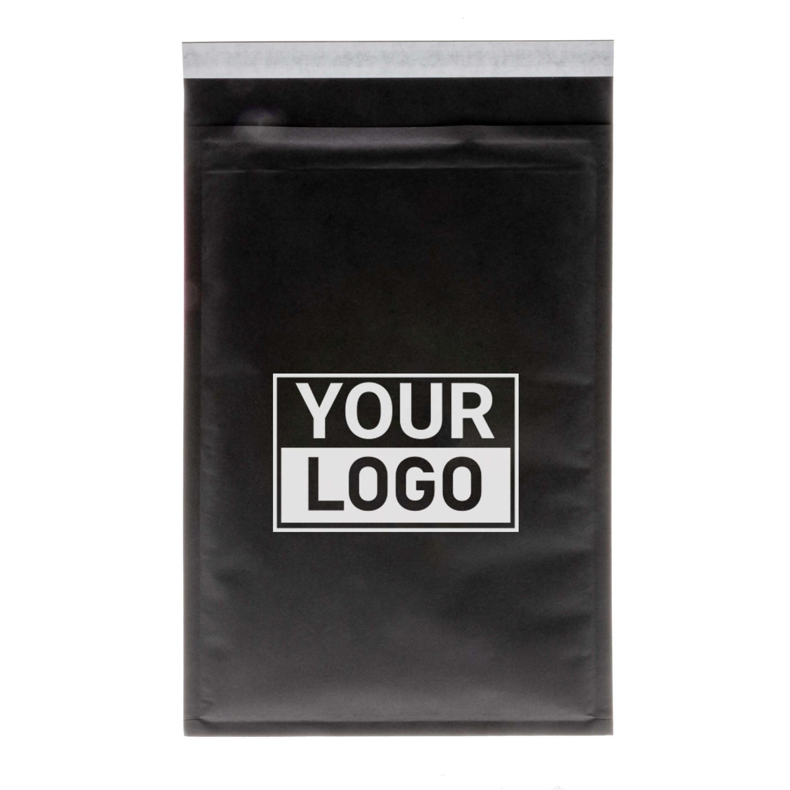 Schwarze Luftpolstertasche G bedrucken