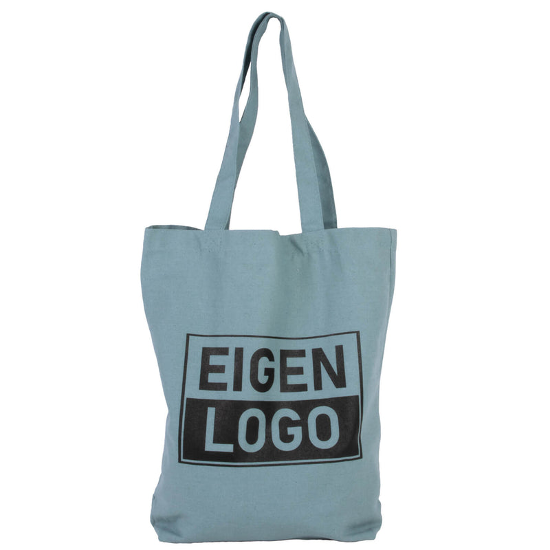 Baumwolltasche bedrucken 38x42+10cm Blau - Express