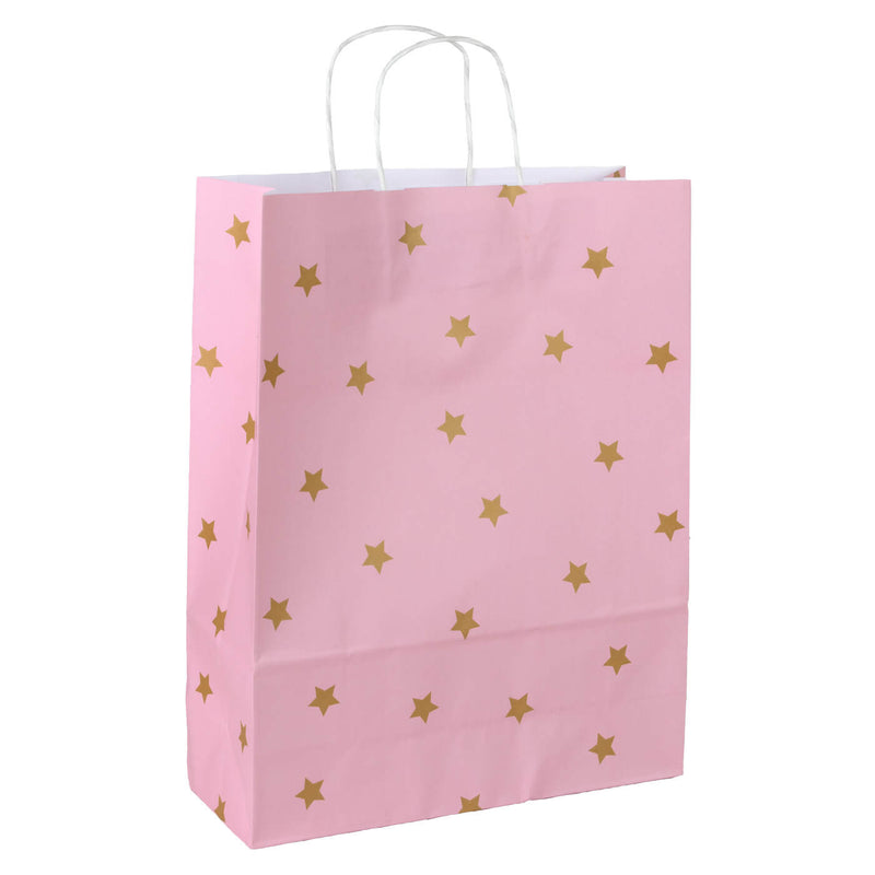 50x Papiertüten Stars Gold A3