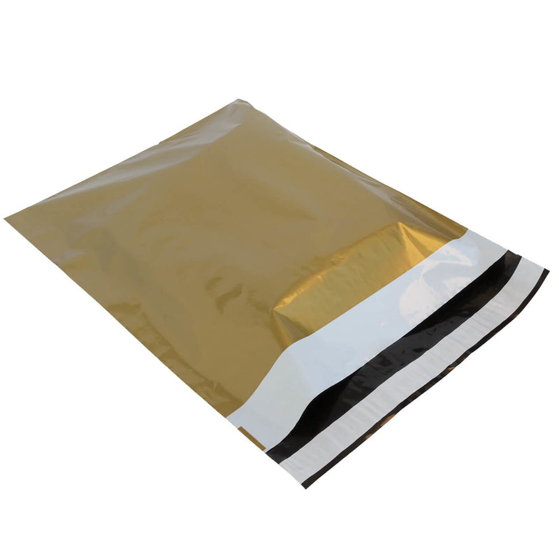 100x Versandtaschen Gold Medium Hochformat