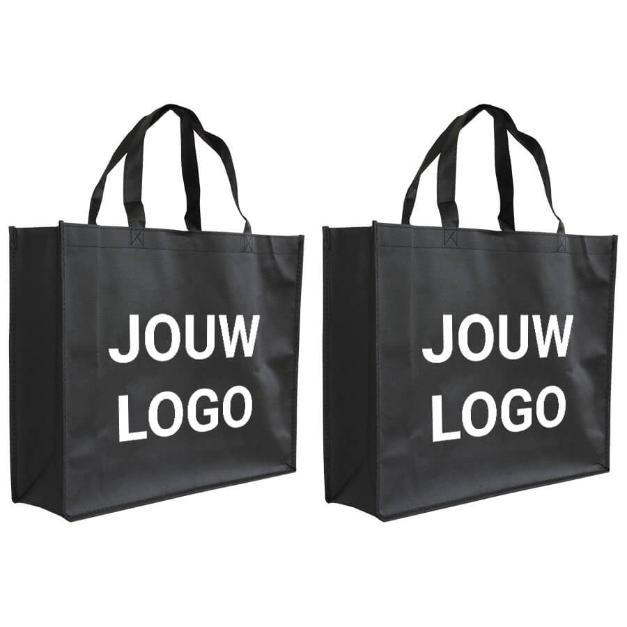 Shopper Druck Schwarz Non woven 42x12x35cm - Express