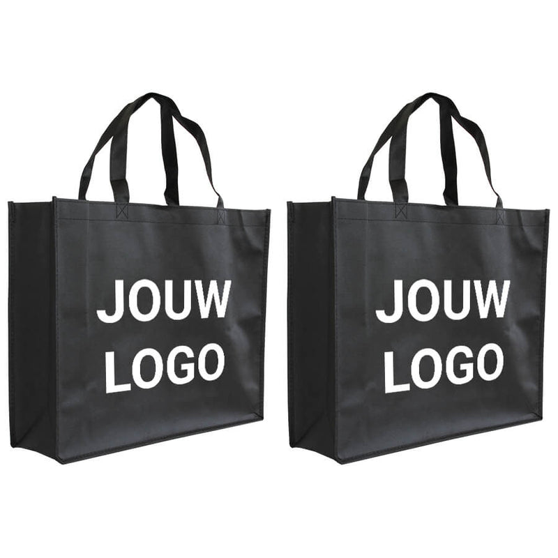 Shopper Druck Schwarz Non woven 42x12x35cm - Express