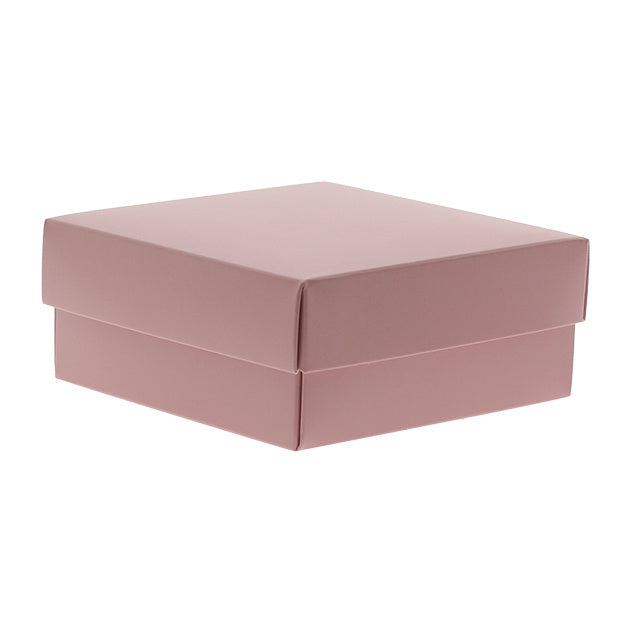20x Geschenkkartons Mattrosa 125x125x55mm