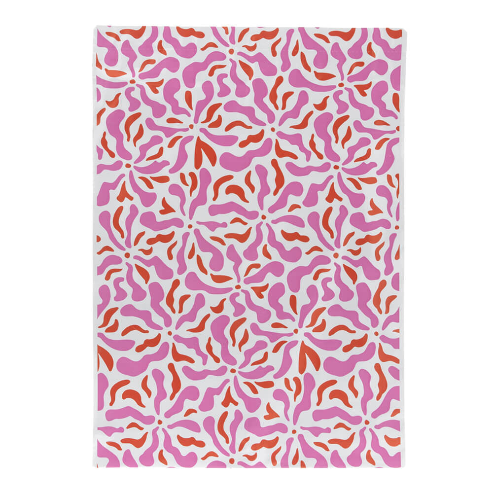 100x Versandtaschen Blumen Medium Rückgabeverschluss