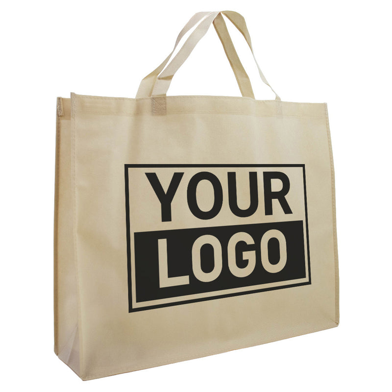Shopper Druck Beige Non woven 54x14x45cm - Express