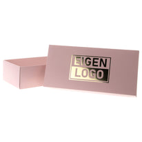 Geschenkkartons bedruckt Rosa 355x168x94mm - Metallic