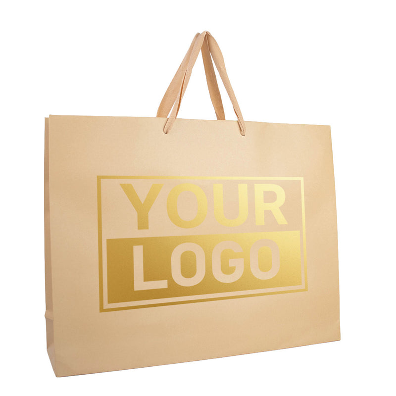 Geschenktasche bedrucken Warm Sand Extra Groß