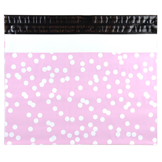 100x Versandtaschen Dots Rosa Large