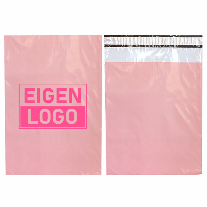 Rosa Versandtaschen bedrucken mit NEON Medium