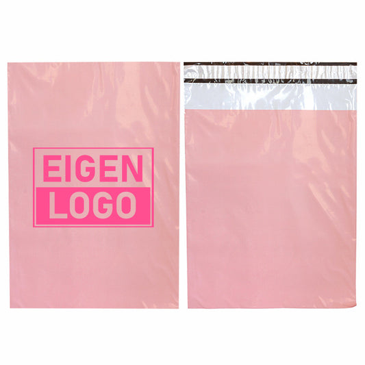 Rosa Versandtaschen bedrucken mit NEON Medium