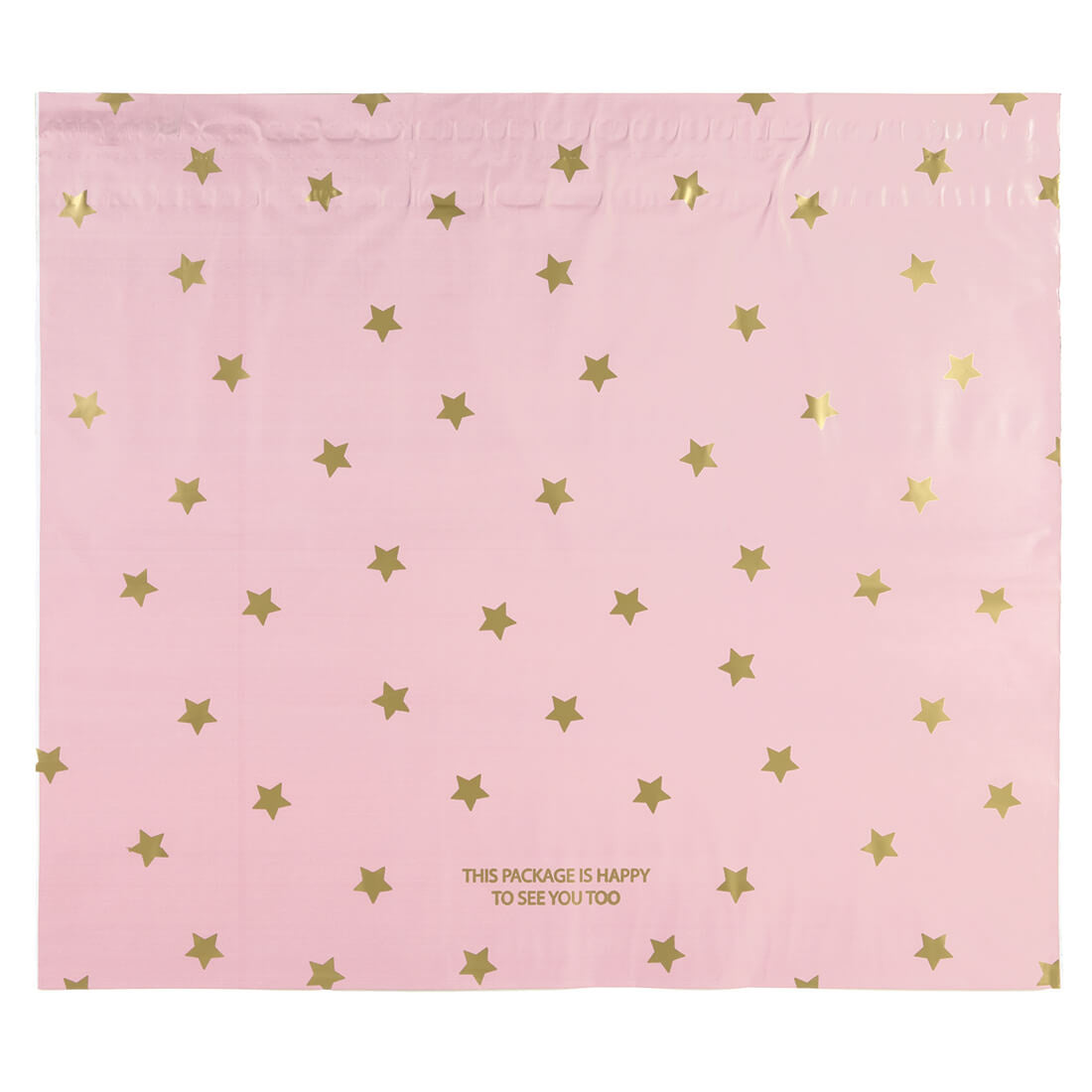 100x Versandtaschen Stars Gold XL Rückgabeverschluss