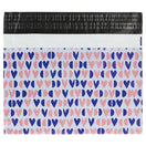 100x Versandtaschen Happy Hearts Large Rückgabeverschluss