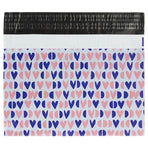100x Versandtaschen Happy Hearts Large Rückgabeverschluss