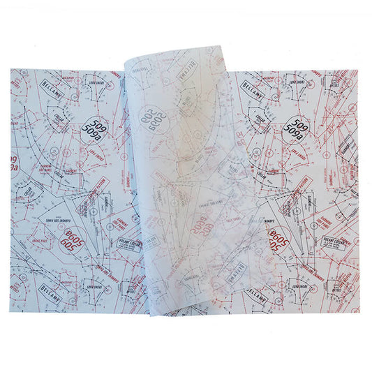 Seidenpapier 50x70cm 30 gr 2 Farben bedruckt