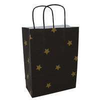 50x Papiertüten Black Stars Gold A5