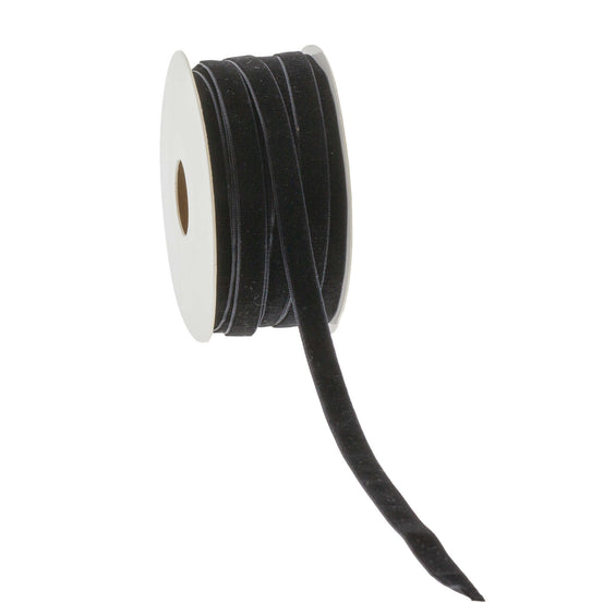 Samtband Schwarz 9mm x 20m