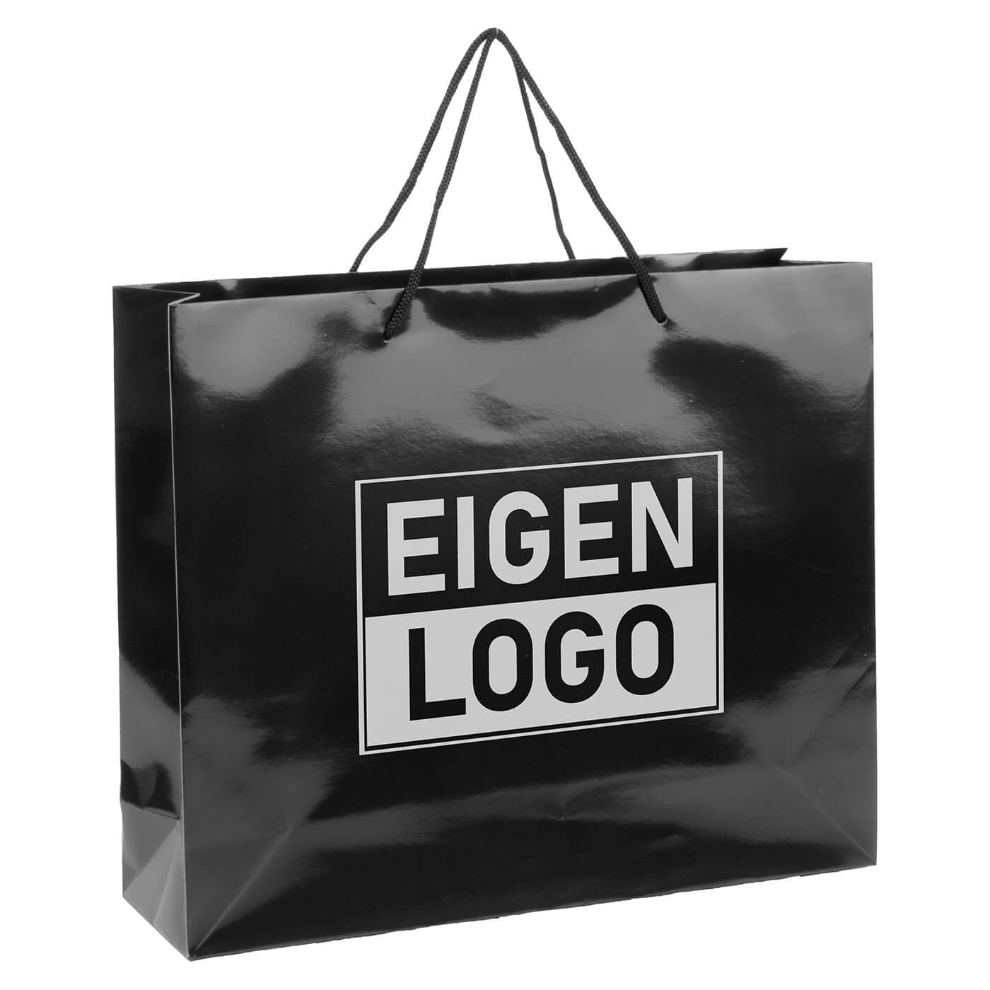 Papiertüten bedrucken Schwarz A3