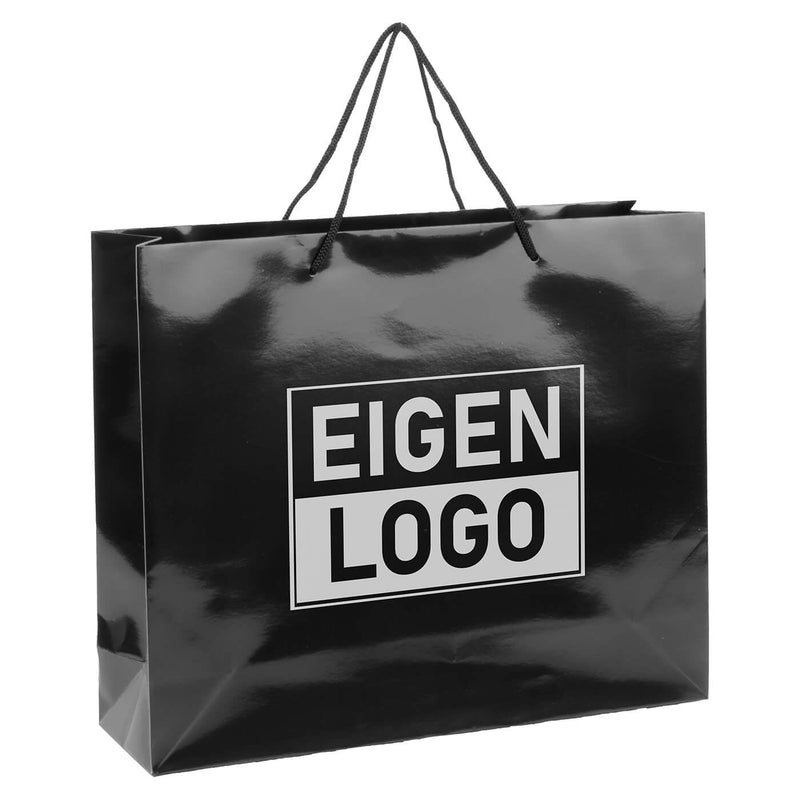Papiertüten bedrucken Schwarz A3