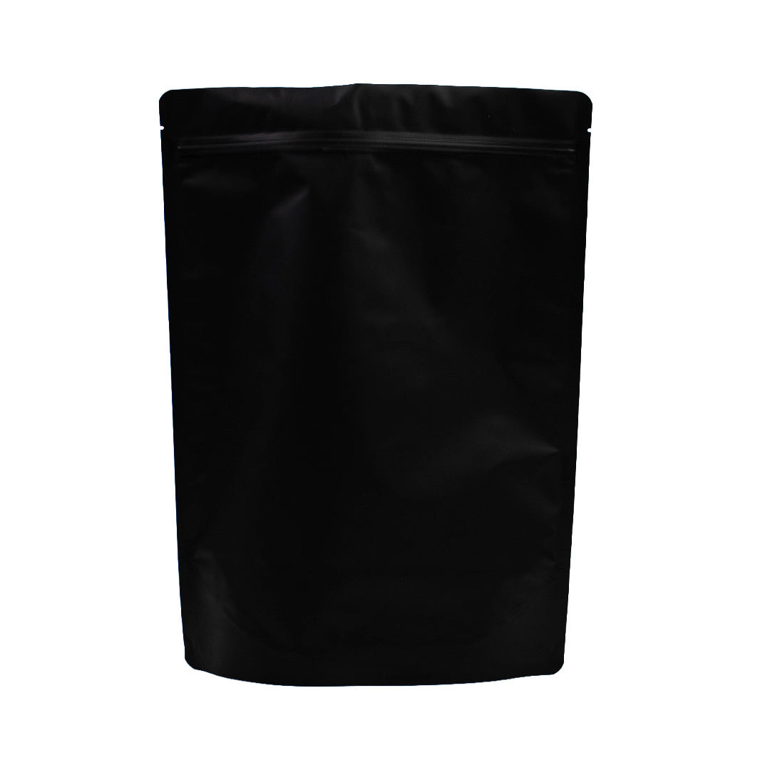 100x Standbeutel matt Schwarz 25x34cm