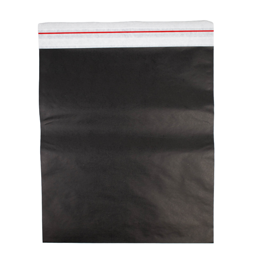 50x Papier Versandtasche Schwarz XL