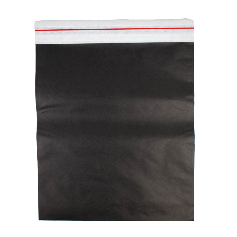 50x Papier Versandtasche Schwarz XL