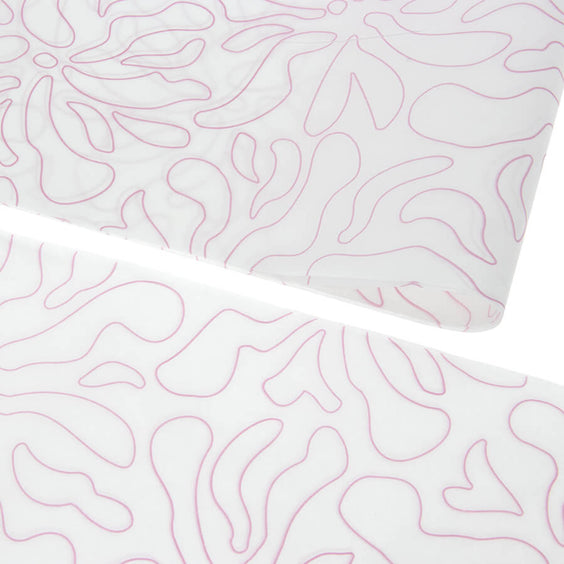 Seidenpapier 50x70cm Blumen Umriss