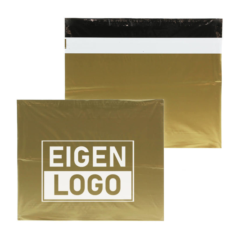 Gold Versandtaschen Druck Large