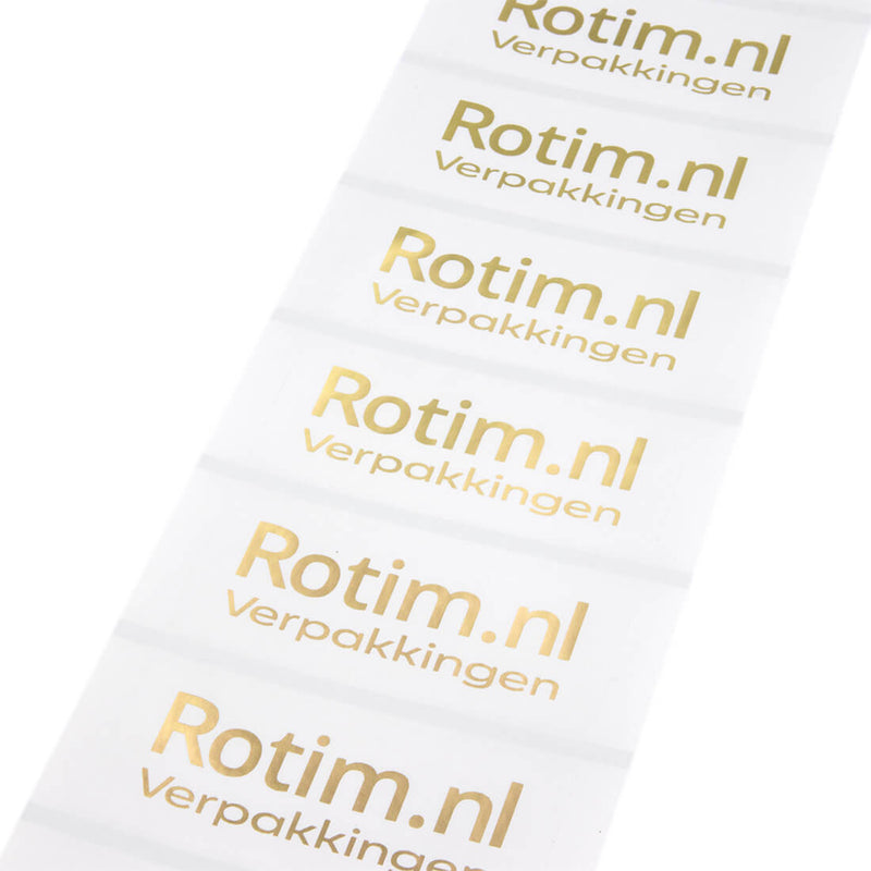 Aufkleber bedrucken lassen - Rechteck - Metallic