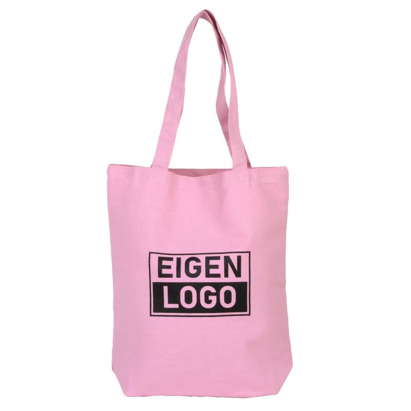 Baumwolltasche Druck 38x42+10cm Pink Lavender