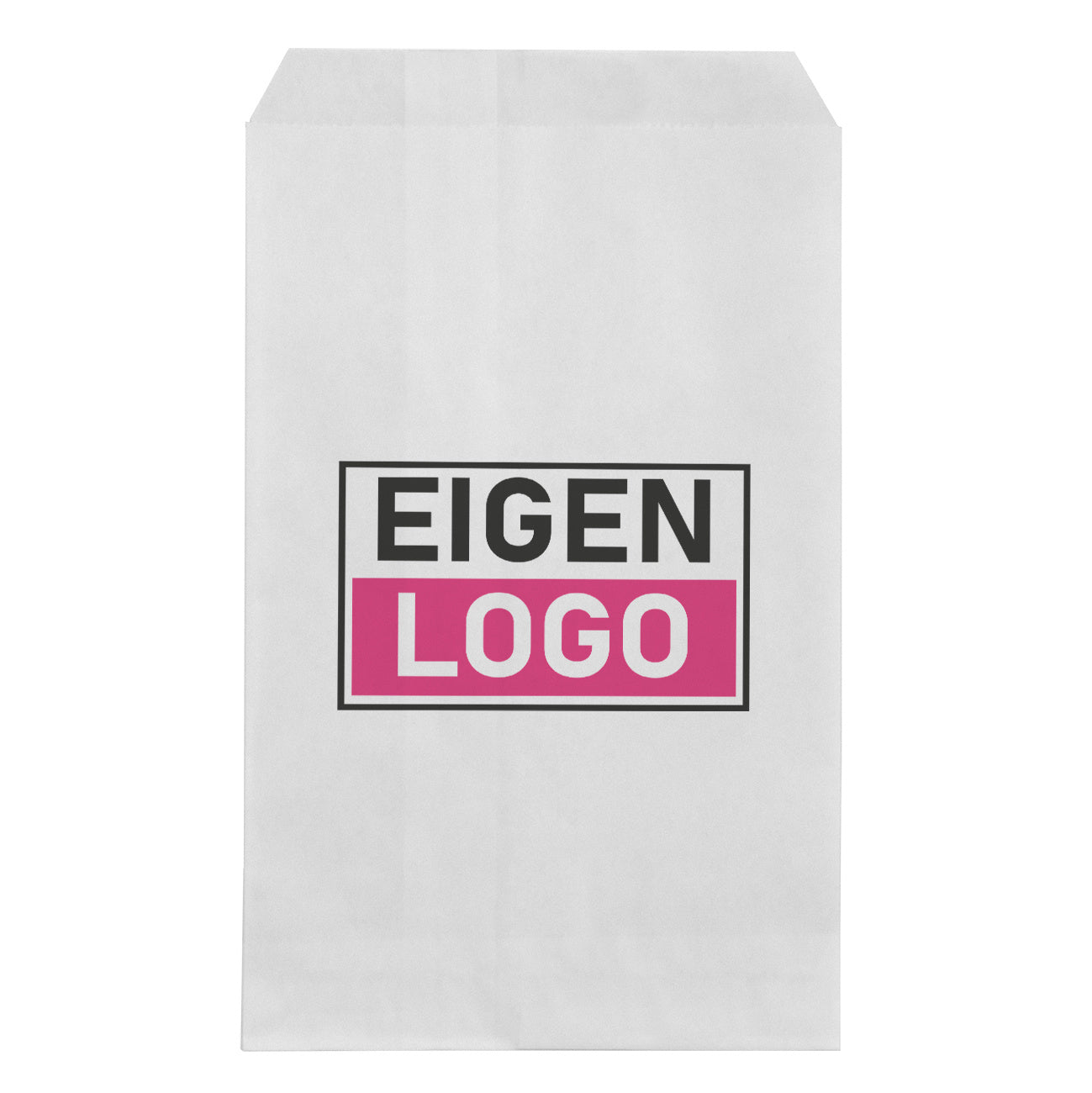 Papiertüten Druck Weiß 12x19cm