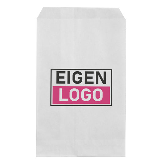 Papiertüten Druck Weiß 12x19cm