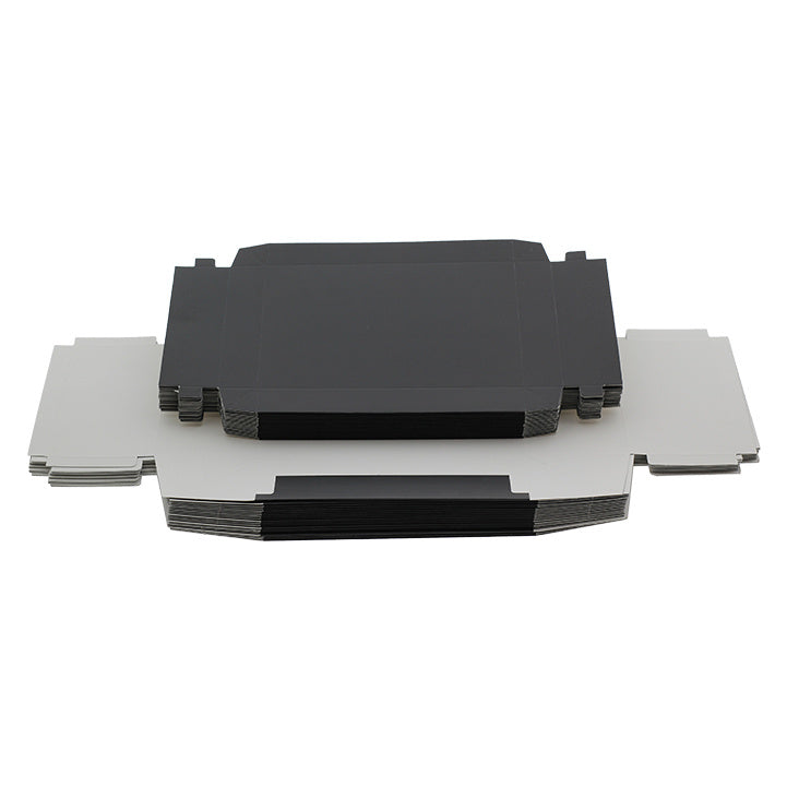 Geschenkkartons bedruckt Schwarz 200x150x80mm - Metalic