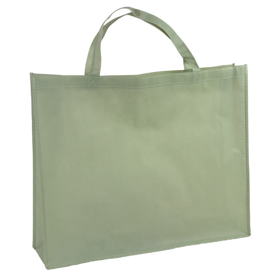 10x Shopper Grün Non woven 54x14x45cm