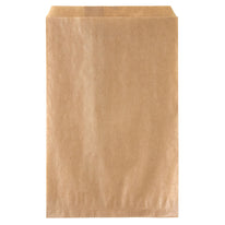 1000x Kurzwarenbeutel Braun 17,5x26cm