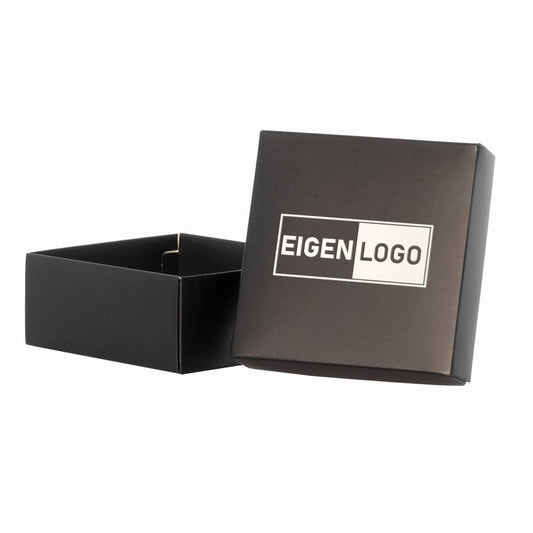 Geschenkkartons bedrucken Schwarz 125x125x55mm