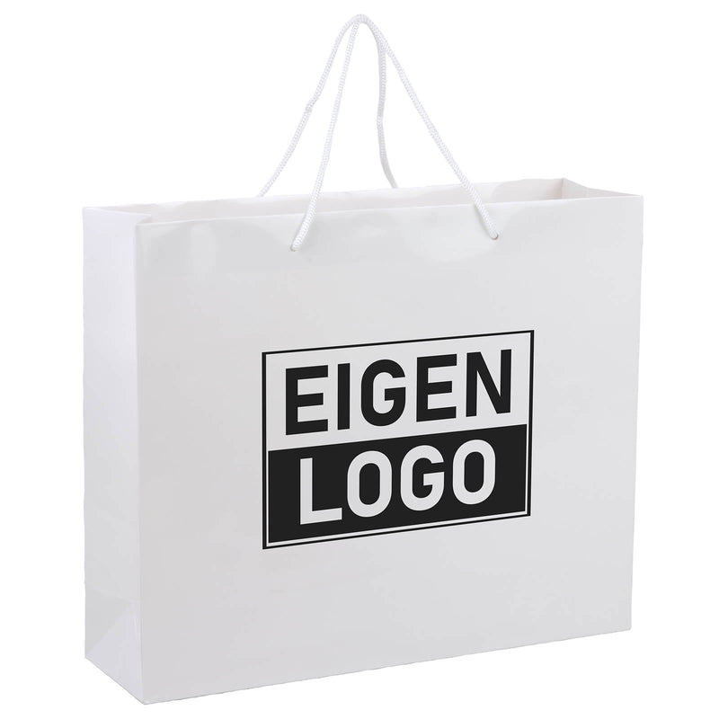 Papiertüten bedrucken Weiß A3