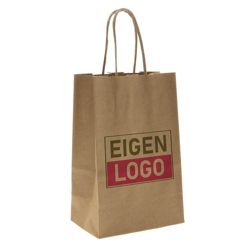 Papiertüten Extra Klein Braun Druck