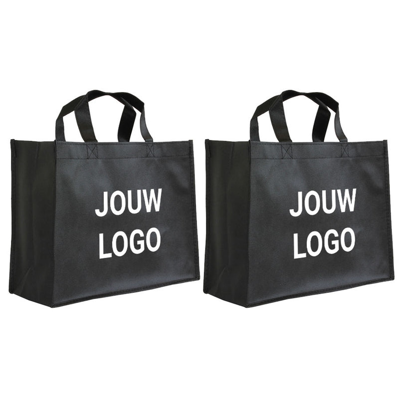Shopper Druck Schwarz Non woven 32x12x25cm - Express